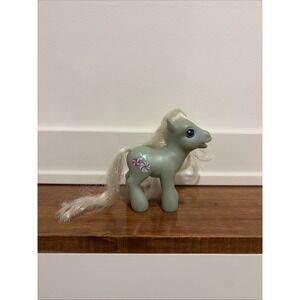 G3 My Little Pony 2002 Diva Pose MINTY Peppermint Candy Heart White Tinsel Hair